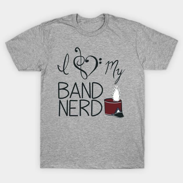 I love my band nerd maroon T-Shirt by kktibbs